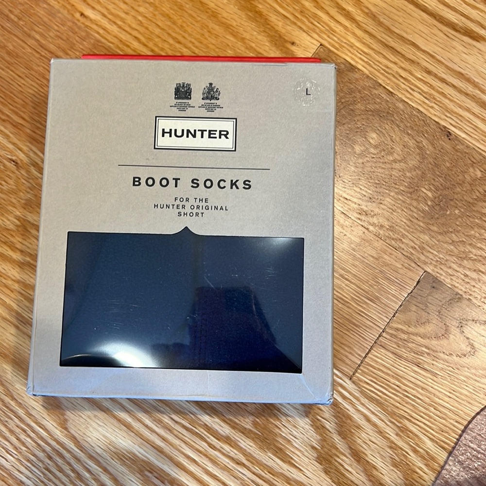 Brand new navy Hunter Boot Socks